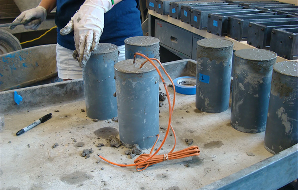 concrete cylinders